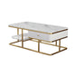 Frame Base Coffee Table Rectangular Black/White Cocktail Table Clearhalo 'Coffee & Accent Tables' 'Coffee Tables' 'coffee_tables' 'furn' 'furn_coffee_tables' 'Furniture' 'Living Room Furniture' 1200x1200_c8b259c0-311a-49b6-8b37-baa07550ef39