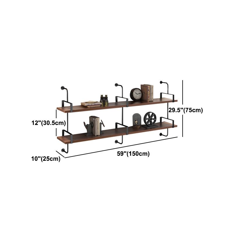 Metal Bookshelf Industrial Style Wall Mounted Bookcase for Home Office Clearhalo 'Bookcases' 'furn' 'furn_bookcases' 'Furniture' 'furniture_bookcases' 'kitchen' 'kitchen_bookcases' 'Living Room Furniture' 'Office Furniture' 1200x1200_c8b4798d-e438-43e7-be4a-994215aec15a
