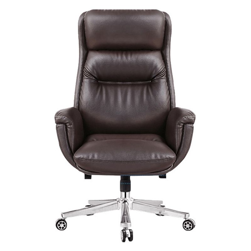 Contemporary PU Computer Chair High Back Swivel Managers Chair Clearhalo 'furn' 'furn_office_chair' 'Furniture' 'Office Chairs' 'Office Furniture' 'office_chair' 1200x1200_c8b59706-41c3-4729-8cff-396fca1f7b52