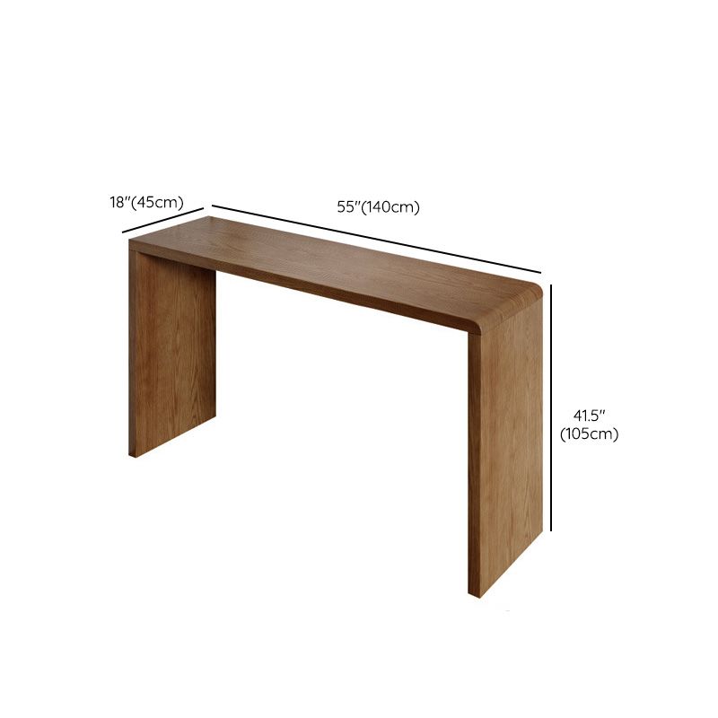 Modern Style Bar Table Pine Solid Wood Double pedestal Bar Dining Table with Storage Clearhalo 'Bar Furniture' 'Bar Tables' 'bar_tables' 'furn' 'furn_bar_tables' 'Furniture' 'Kitchen & Dining Furniture' 1200x1200_c8b5b338-0b54-4386-bf70-4b2e2263cd2a
