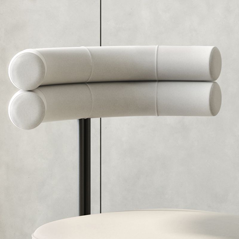 Designer Style Open Back Restaurant Side Chair Matte Finish Velvet Dining Chair Clearhalo ' kitchen&dining_furn' 'Dining Chairs' 'Dining Tables & Seating' 'dining_chair' 'furn' 'furn_dining_chair' 'Furniture' 'furniture_dining_chair' 'Kitchen & Dining Furniture' 'kitchen' 1200x1200_c8b61540-1924-4557-adf0-ca89d5a17435