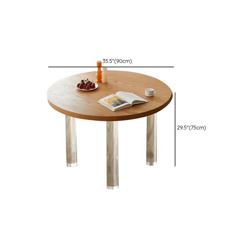 Modern Style Round Furniture Kitchen Dining Table with 3 Legs Clearhalo 'Dining Tables & Seating' 'Dining Tables' 'dining_table' 'furn' 'furn_dining_table' 'Furniture' 'Kitchen & Dining Furniture' 1200x1200_c8b6667c-f799-4e56-a39a-bd70d264f3b0