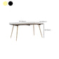 Glam Style Oak Wood Dining Table 4 Legs Table for Living Room Clearhalo 'Dining Tables & Seating' 'Dining Tables' 'dining_table' 'furn' 'furn_dining_table' 'Furniture' 'Kitchen & Dining Furniture' 1200x1200_c8b75740-b5d9-4c02-b81c-d07c8f38b6ae