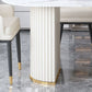 Metal Contemporary Free Form Dining Table Marble Table for Dining Room and Kitchen Clearhalo ' dining_table' 'Dining Tables & Seating' 'Dining Tables' 'furn' 'furn_dining_table' 'Furniture' 'furniture_dining_table' 'Kitchen & Dining Furniture' 'kitchen&dining_furn' 'kitchen' 'kitchen_dining_table' 1200x1200_c8b7b50e-bc8e-40d0-95c9-234834ededc7