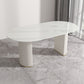 Modern Kitchen Sintered Stone Dining Table Oval Shape White Dining Table with Double Pedestal Base Clearhalo ' dining_table' 'Dining Tables & Seating' 'Dining Tables' 'furn' 'furn_dining_table' 'Furniture' 'furniture_dining_table' 'Kitchen & Dining Furniture' 'kitchen&dining_furn' 'kitchen' 'kitchen_dining_table' 1200x1200_c8b7ef21-1e23-445e-9a40-79551773eb2d