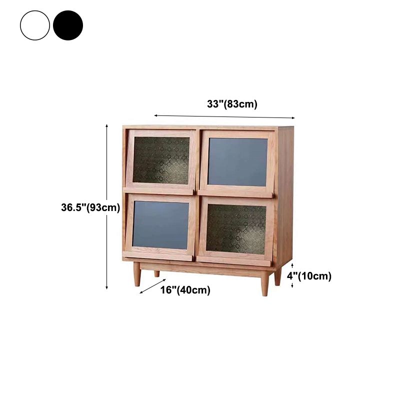 Four Doors Dining Server 36.5"H Simple Style Wood Frame Buffet Server for Dining Room Clearhalo 'buffet_sideboard' 'Buffets & Sideboards' 'furn' 'furn_buffet_sideboard' 'Furniture' 'Kitchen & Dining Furniture' 1200x1200_c8b8ecce-446f-46a4-ab70-3a3bf00a8b47