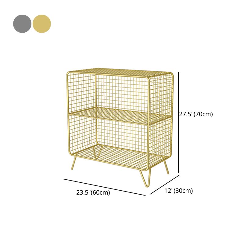 Glam Style Metal Bookshelf Standard Closed Back Shelf Bookcase for Home Clearhalo 'Bookcases' 'furn' 'furn_bookcases' 'Furniture' 'furniture_bookcases' 'Office Furniture' 1200x1200_c8c23ec3-ad6b-485e-85b2-c093a137c477