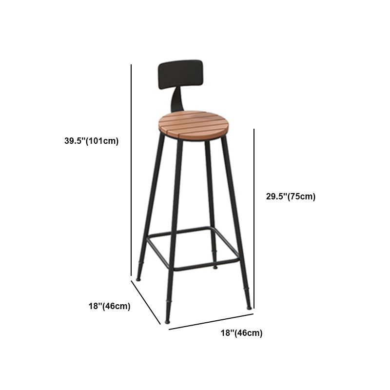 Industrial Faux Wood Pub Table Set 1/5 Pieces Bar Set with Metal Frame Clearhalo 'Bar Furniture' 'furn' 'furn_home_bar_bar_sets' 'Furniture' 'Home Bars & Bar Sets' 'home_bar_bar_sets' 'Kitchen & Dining Furniture' 1200x1200_c8c244d4-7b4c-47b1-8e71-8243b8799cbc