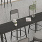 Modern 1/2/7 Pieces Bar Table Set Rectangle Stone Counter Table with Stools for Balcony Clearhalo 'Bar Furniture' 'furn' 'furn_home_bar_bar_sets' 'Furniture' 'Home Bars & Bar Sets' 'home_bar_bar_sets' 'Kitchen & Dining Furniture' 1200x1200_c8c3a543-b97d-4d53-99a8-7f3fd6ac74fd
