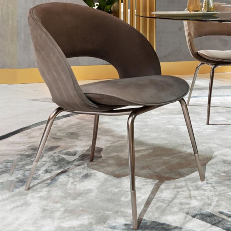 Metal contemporaneo e sedia da pranzo appesante