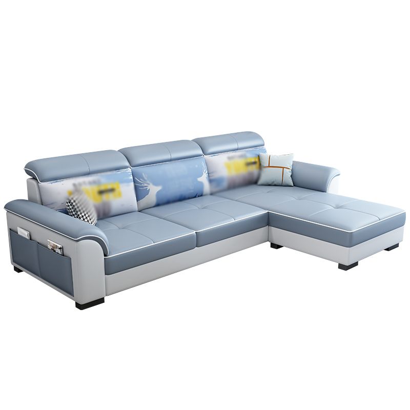 3-Seater L-Shape Right Hand Facing Storage Sectional Sofa with Chaise Clearhalo 'furn' 'furn_sectionals' 'Furniture' 'furniture_sectionals' 'kitchen' 'kitchen_sectionals' 'Living Room Furniture' 'Sectionals' 1200x1200_c8c4dbe6-c105-429d-923c-f833b2be0eb4