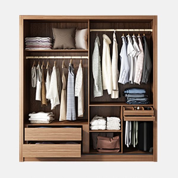 Armoire de rangement en bois de chambre