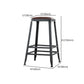 Industrial Armless Counter Stool Iron Cafe Bar Stool with Leather Cushion and Pedal Clearhalo 'Bar Furniture' 'Bar Stools' 'bar_stools' 'furn' 'furn_bar_stools' 'Furniture' 'furniture_bar_stools' 'Kitchen & Dining Furniture' 1200x1200_c8c60fa8-7f5a-462f-ac2f-80b473aa9952