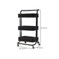 Contemporary Etagere Bookshelf Metal Open Back Bookcase with Shelves