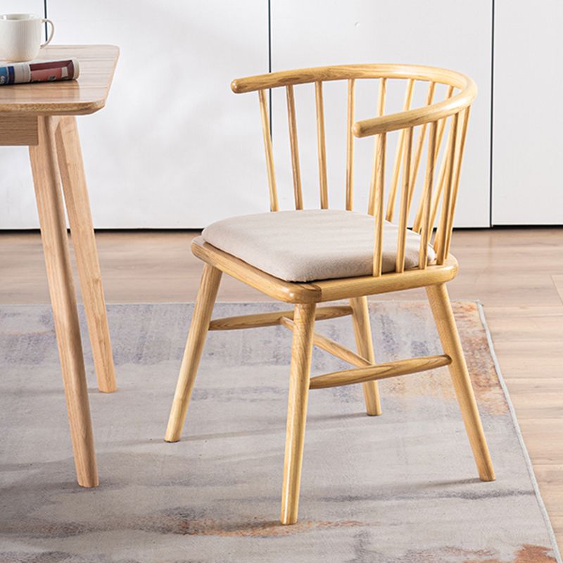 Modern Solid Wood Arm Chair Windsor Side Chair for Dining Room Clearhalo 'Dining Chairs' 'Dining Tables & Seating' 'dining_chair' 'furn' 'furn_dining_chair' 'Furniture' 'Kitchen & Dining Furniture' 1200x1200_c8c8d4cc-9270-4c9f-b982-2b625f0e7c60