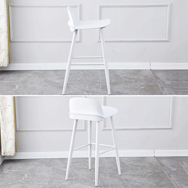Scandinavian Footrest Home Stool Matte Finish Plastic Bar Stool Clearhalo 'Bar Furniture' 'Bar Stools' 'bar_stools' 'furn' 'furn_bar_stools' 'Furniture' 'furniture_bar_stools' 'Kitchen & Dining Furniture' 1200x1200_c8c9a51c-ddb1-4f94-9a74-2910f5f3360c