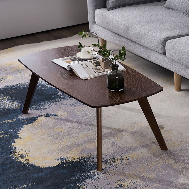 Contemporary Style Coffee Cocktail Table 4 Legs Solid Wood Coffee Table Clearhalo 'Coffee & Accent Tables' 'Coffee Tables' 'coffee_tables' 'furn' 'furn_coffee_tables' 'Furniture' 'Living Room Furniture' 1200x1200_c8cdb8cd-42fe-4322-9e17-cc6aceb527a3