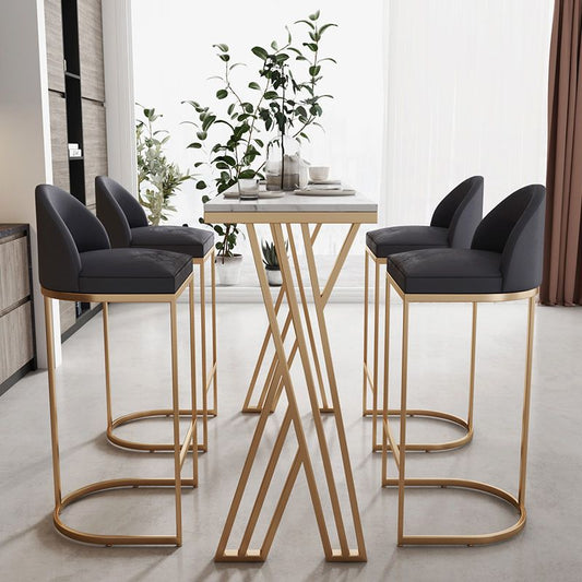 1/2/5 Pieces Bar Stool and Table Rectangular Modern Bar Table Set