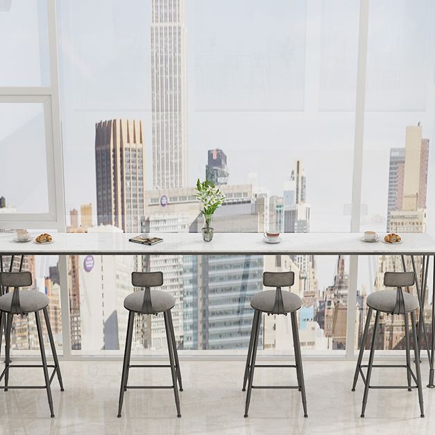 Modern Rectangle Legs Bistro Bar Desk Cafe Counter Height Table(only table) Clearhalo 'Bar Furniture' 'Bar Tables' 'bar_tables' 'furn' 'furn_bar_tables' 'Furniture' 'furniture_bar_tables' 'Kitchen & Dining Furniture' 'kitchen&dining_furn' 'kitchen' 1200x1200_c8d23e9e-20a5-44e8-b332-3c6b2b083634