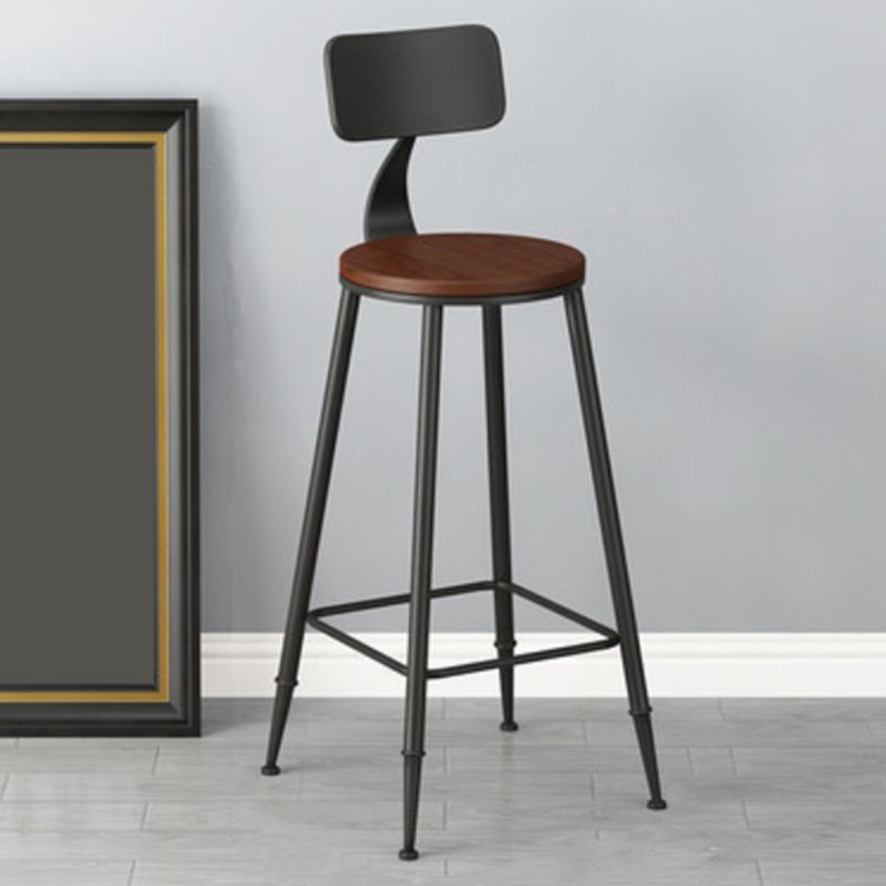 Solid Wood Top Bar Table Set 1/3/5 Pcs Iron Frame Bar Table and Stools Clearhalo 'Bar Furniture' 'furn' 'furn_home_bar_bar_sets' 'Furniture' 'Home Bars & Bar Sets' 'home_bar_bar_sets' 'Kitchen & Dining Furniture' 1200x1200_c8d5b0bd-c5ff-4e01-8482-7c67494dd9f5