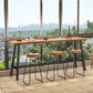 Rectangle Wood Bar Table Contemporary Bar Table with Trestle Base Clearhalo 'Bar Furniture' 'Bar Tables' 'bar_tables' 'furn' 'furn_bar_tables' 'Furniture' 'furniture_bar_tables' 'Kitchen & Dining Furniture' 1200x1200_c8d67fb0-4edd-4997-a8f3-c1f5d07f5e35