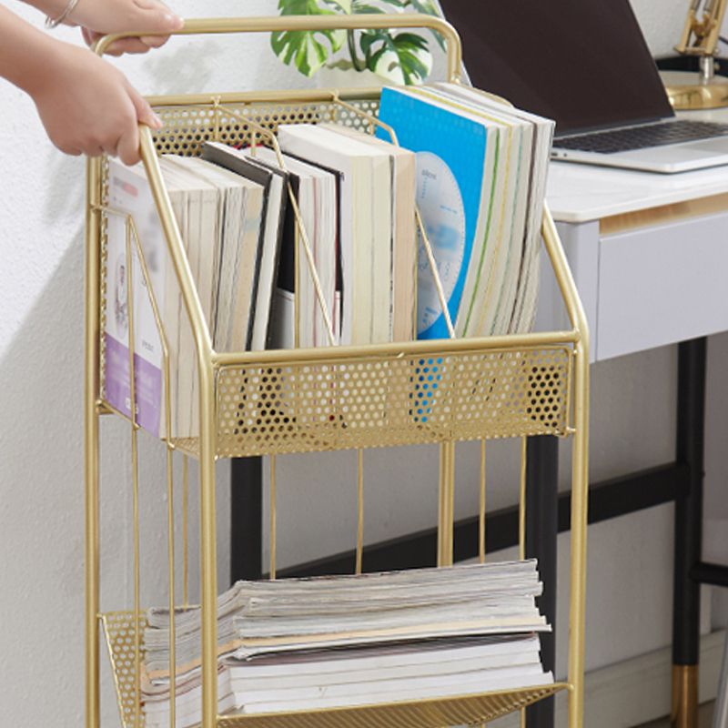 3-Shelf Metal Etagere Bookcase Contemporary Book Shelf,39''H x 11''W Clearhalo 'Bookcases' 'furn' 'furn_bookcases' 'Furniture' 'furniture_bookcases' 'kitchen' 'kitchen_bookcases' 'Living Room Furniture' 'Office Furniture' 1200x1200_c8d78b82-fd1c-4a19-a24c-e877b8556ec6