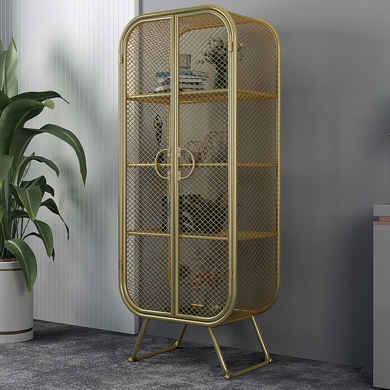 Scandinavian Vertical Standard Bookcase Iron Bookcase with Door Clearhalo 'Bookcases' 'furn' 'furn_bookcases' 'Furniture' 'furniture_bookcases' 'Office Furniture' 1200x1200_c8d8f734-dba9-4780-9dc1-cc1277ca13dc