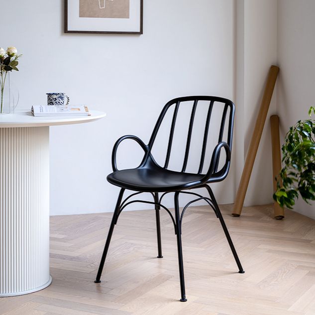 Industrial Style Kitchen Dining Chairs Dining Arm Side Chairs with Metal Legs Clearhalo ' kitchen&dining_furn' 'Dining Chairs' 'Dining Tables & Seating' 'dining_chair' 'furn' 'furn_dining_chair' 'Furniture' 'furniture_dining_chair' 'Kitchen & Dining Furniture' 'kitchen' 1200x1200_c8d9201f-79ea-4786-8811-166a53762514