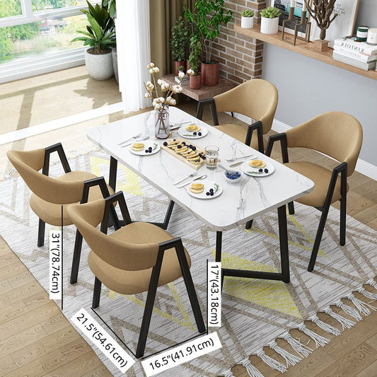 Traditional Wooden Top Dining Set with 2 Wooden Legs Base for Dining Furniture Clearhalo 'Dining Room Sets' 'Dining Tables & Seating' 'dining_room_set' 'furn' 'furn_dining_room_set' 'Furniture' 'furniture_dining_room_set' 'Kitchen & Dining Furniture' 'kitchen&dining_furn' 'kitchen' 1200x1200_c8da972d-2d03-48ff-8639-e34460adad2e
