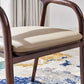 Minimalist Kitchen Opening Back Dining Arm Chair Solid Wood Dining Arm Chair Clearhalo ' kitchen&dining_furn' 'Dining Chairs' 'Dining Tables & Seating' 'dining_chair' 'furn' 'furn_dining_chair' 'Furniture' 'furniture_dining_chair' 'Kitchen & Dining Furniture' 'kitchen' 1200x1200_c8dccc8a-e9ec-4995-be83-7e9964feaab6