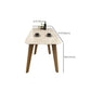 Modern Rectangle Dining Table Sintered Stone Dinner Table with Wooden Legs Clearhalo 'Dining Tables & Seating' 'Dining Tables' 'dining_table' 'furn' 'furn_dining_table' 'Furniture' 'Kitchen & Dining Furniture' 1200x1200_c8dccf0e-0789-498b-af17-204864773376