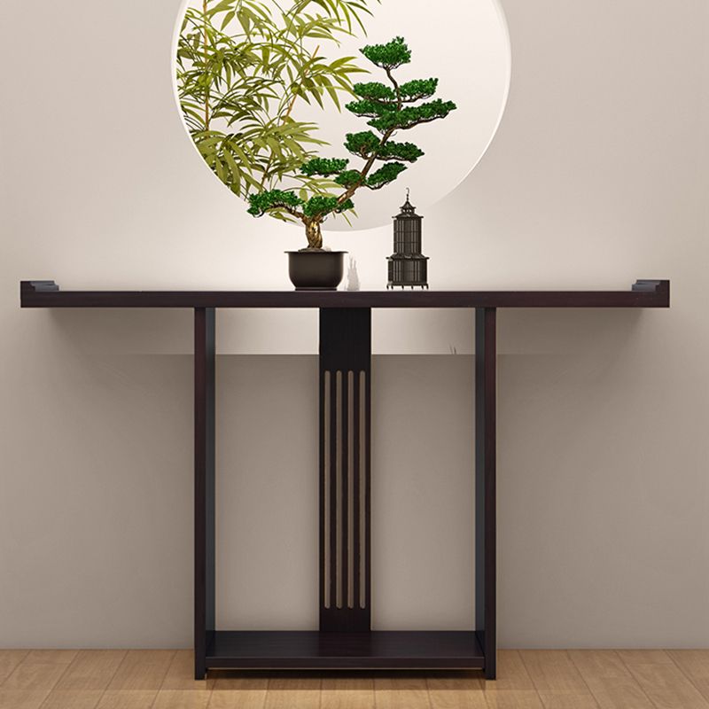 Tavolo da console contemporanea rettangolo tavolo da divano console in legno in nero/marrone/naturale