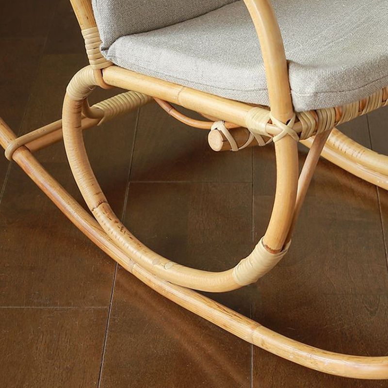 Modern Rocking Chair Wicker Removable Cushions Button-Tufted Rocker Clearhalo 'Chairs & Seating' 'furn' 'furn_rocking_chairs' 'Furniture' 'Living Room Furniture' 'Rocking Chairs' 'rocking_chairs' 1200x1200_c8de279a-144b-4970-9e56-7a1f3dcca05a