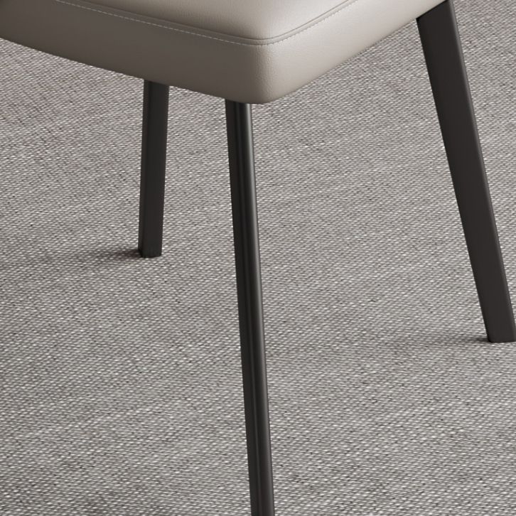 Contemporary Armless Dining Chairs Parsons Chair with Iron Legs for Home Use Clearhalo ' kitchen&dining_furn' 'Dining Chairs' 'Dining Tables & Seating' 'dining_chair' 'furn' 'furn_dining_chair' 'Furniture' 'furniture_dining_chair' 'Kitchen & Dining Furniture' 'kitchen' 1200x1200_c8df74f0-8884-4057-883b-bb59a0a6ba3e