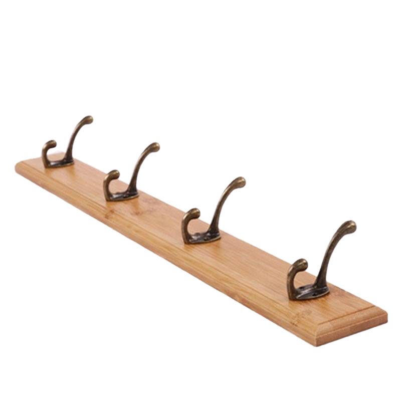 Modern Wooden Entryway Coat Rack Wall-Mounted Coat Hanger with Hooks Clearhalo 'Entry & Mudroom Furniture' 'furn' 'furn_hall_tree_coat_racks' 'Furniture' 'Hall Trees & Coat Racks' 'hall_tree_coat_racks' 1200x1200_c8dfb23e-33fe-424f-8b20-bbb583e833c0