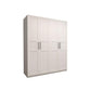 White Wood Wardrobe Cabinet With Drawers and Clothes Hanging Rod Storage Armoire Clearhalo 'Armoires & Wardrobes' 'armoires_wardrobes' 'Bedroom Furniture' 'furn' 'furn_armoires_wardrobes' 'Furniture' 1200x1200_c8e042dc-7e3e-4cd5-a553-2e64795175e4