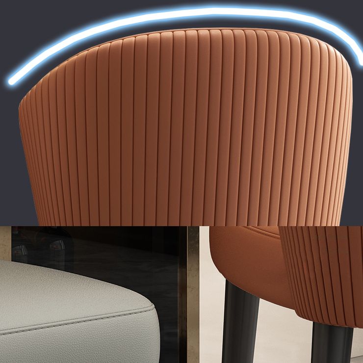 Contemporary Leather Living Room Side Chair Wingback Dining Chair Clearhalo ' kitchen&dining_furn' 'Dining Chairs' 'Dining Tables & Seating' 'dining_chair' 'furn' 'furn_dining_chair' 'Furniture' 'furniture_dining_chair' 'Kitchen & Dining Furniture' 'kitchen' 1200x1200_c8e206af-f798-4dd4-9397-fbf476e810b8