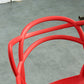 Nordic Style Arm Side Chairs Open Back Chairs with Plastic Legs for Kitchen