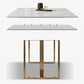 Glam Sintered Stone White Dining Table Rectangle Kitchen Dining Table for Kitchen Clearhalo ' dining_table' 'Dining Tables & Seating' 'Dining Tables' 'furn' 'furn_dining_table' 'Furniture' 'furniture_dining_table' 'Kitchen & Dining Furniture' 'kitchen&dining_furn' 'kitchen' 'kitchen_dining_table' 1200x1200_c8e43677-d0c6-41dc-a82d-3e933ac7ae3b