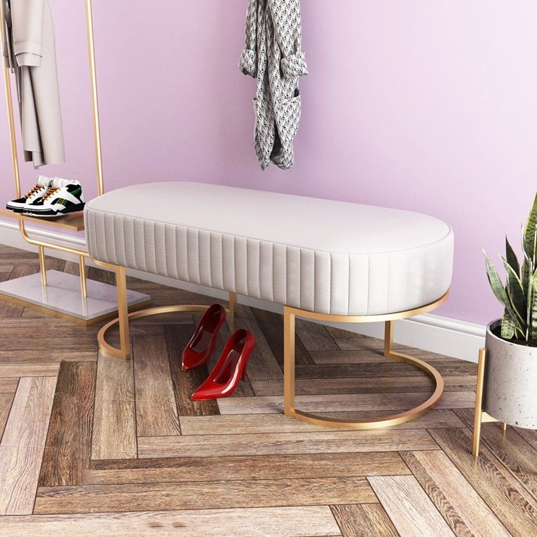 15" W Glam Seating Bench Upholstered Cushioned Entryway Bench Clearhalo 'Benches' 'Chairs & Seating' 'furn' 'furn_benches' 'Furniture' 'Living Room Furniture' 1200x1200_c8e48c19-a13a-44b9-8458-2deb58143380