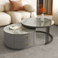 Frame Round Glam Coffee Table Slate Nesting Coffee Table Set Clearhalo 'Coffee & Accent Tables' 'Coffee Tables' 'coffee_tables' 'furn' 'furn_coffee_tables' 'Furniture' 'Living Room Furniture' 1200x1200_c8e56249-aacb-42f4-9f87-3d7427d4d120
