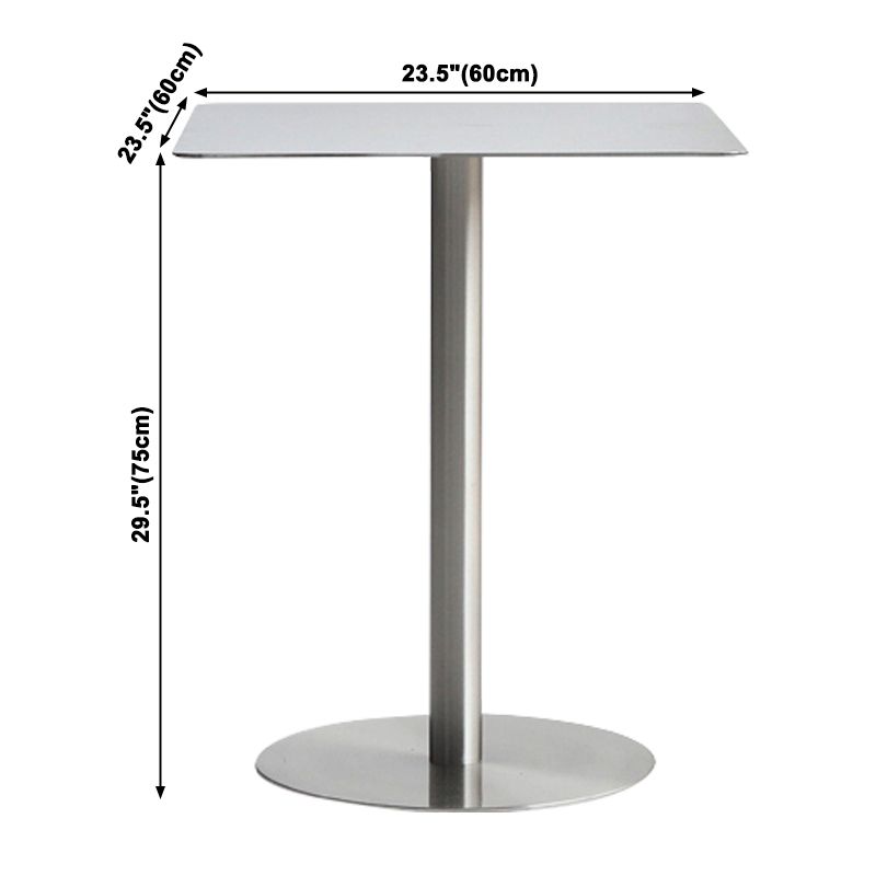 Industrial Style Silver Dining Table Stainless Steel Table for Home Use Clearhalo ' dining_table' 'Dining Tables & Seating' 'Dining Tables' 'furn' 'furn_dining_table' 'Furniture' 'furniture_dining_table' 'Kitchen & Dining Furniture' 'kitchen&dining_furn' 'kitchen' 'kitchen_dining_table' 1200x1200_c8e57edd-afad-4512-89ec-f8b25b8f27ac