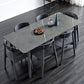 Industrial Rectangle Dining Table for Restaurant Sintered Stone Top Table with 4 Legs Clearhalo ' dining_table' 'Dining Tables & Seating' 'Dining Tables' 'furn' 'furn_dining_table' 'Furniture' 'furniture_dining_table' 'Kitchen & Dining Furniture' 'kitchen&dining_furn' 'kitchen' 'kitchen_dining_table' 1200x1200_c8e8b317-ff52-40e6-811a-be315f4bd318