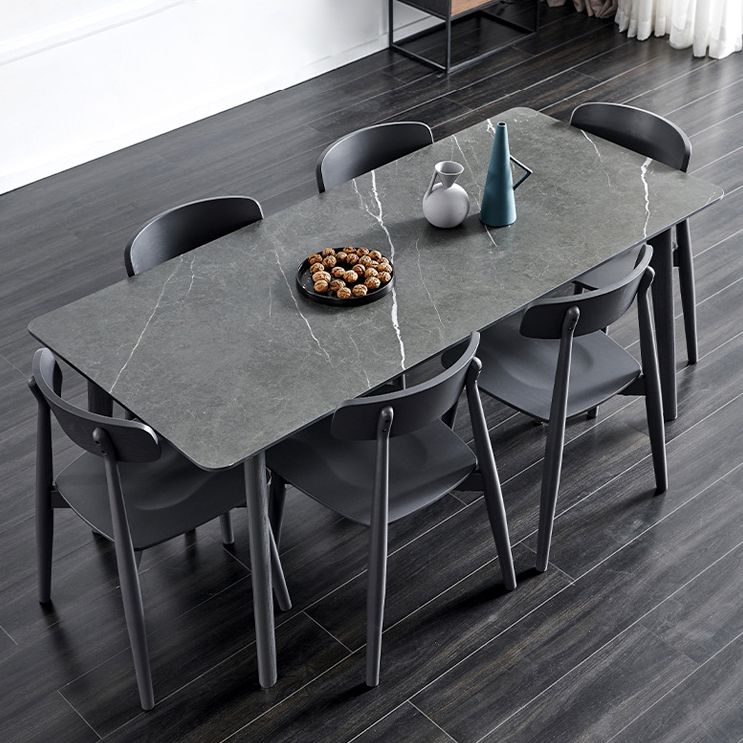Industrial Rectangle Dining Table for Restaurant Sintered Stone Top Table with 4 Legs Clearhalo ' dining_table' 'Dining Tables & Seating' 'Dining Tables' 'furn' 'furn_dining_table' 'Furniture' 'furniture_dining_table' 'Kitchen & Dining Furniture' 'kitchen&dining_furn' 'kitchen' 'kitchen_dining_table' 1200x1200_c8e8b317-ff52-40e6-811a-be315f4bd318