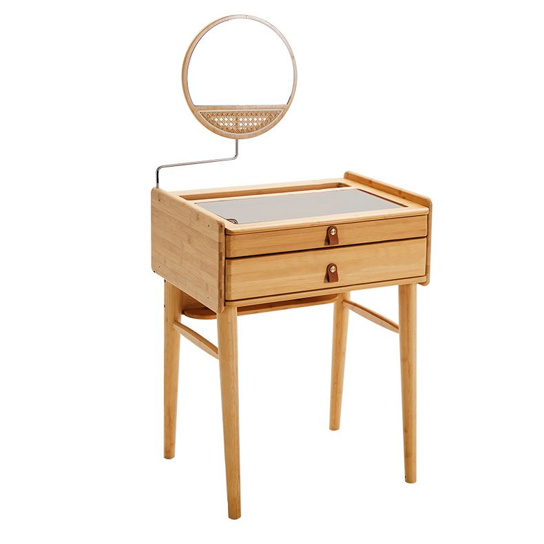 Modern Mirrored Makeup Vanity Glass Drawers Make-up Vanity with Storage Clearhalo 'Bedroom Furniture' 'furn' 'furn_makeup_vanities' 'Furniture' 'Makeup Vanities' 'makeup_vanities' 1200x1200_c8e9e53f-7e82-44b5-b386-f940625fa369