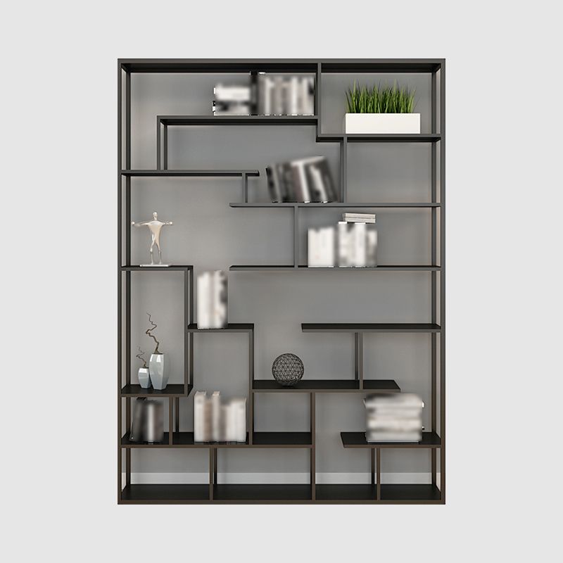 81"H Bookshelf Glam Style Open Back Bookcase for Study Room Home Office Clearhalo 'Bookcases' 'furn' 'furn_bookcases' 'Furniture' 'furniture_bookcases' 'kitchen' 'kitchen_bookcases' 'Living Room Furniture' 'Office Furniture' 1200x1200_c8ec3bbf-a2df-4e9c-b08e-6aa45f6ba7c7