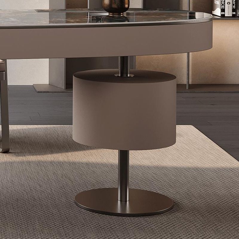 Escritorio de oficina de 31.5 pulgadas de altura Modern Stone Writing Writing con 3 cajones