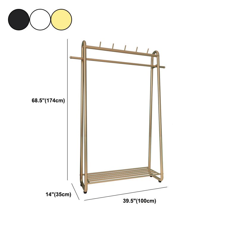 Estante de pelaje industrial Metálico Ganchos independientes Ratch de abrigo para el hogar para el hogar