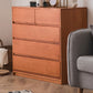15.74" Wide Modern Accent Chest with 5/6Drawers Wood Rectangle Chest Clearhalo 'Cabinets & Chests' 'cabinets_chests' 'furn' 'furn_cabinets_chests' 'Furniture' 'Living Room Furniture' 1200x1200_c8ef18ff-09b0-425b-9d21-731250646e70