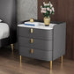 Contemporary Drawer Storage Bed Nightstand Wooden Night Table for Bedroom